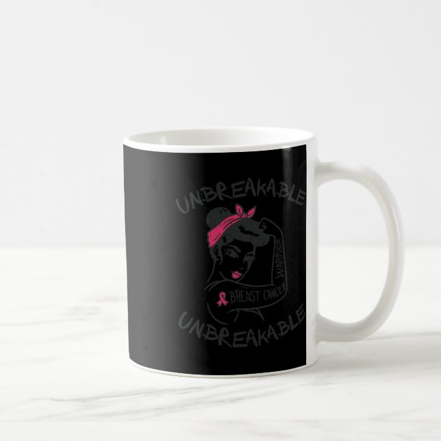 Mug Incassable Pink Breast Cancer Guerrier Survivant G (Droite)