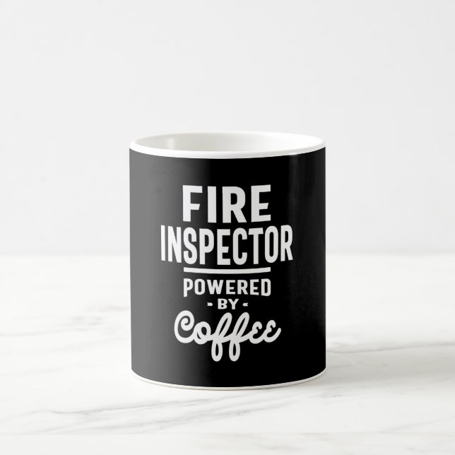 Mug Incendie Inspecteur Titre du travail Cadeau (Centre)
