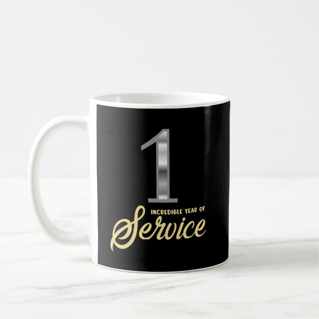 Mug Incentif d'appréciation des employés pour 1 an de  (Gauche)