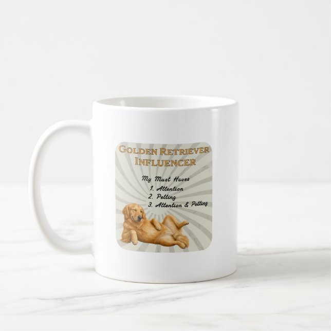 Mug Incontournables d'un influenceur Golden Retriever (Gauche)