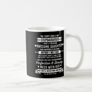 Mug Incroyable Belle-Fille Pour Papa De Bonus Étape Pè