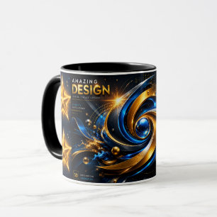 Mug Incroyable combinaison d'art abstrait en tourbillo