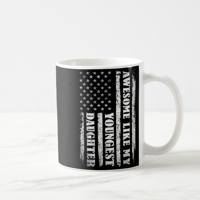 Mug Incroyable comme ma fille cadette Hommes drôles po (Droite)