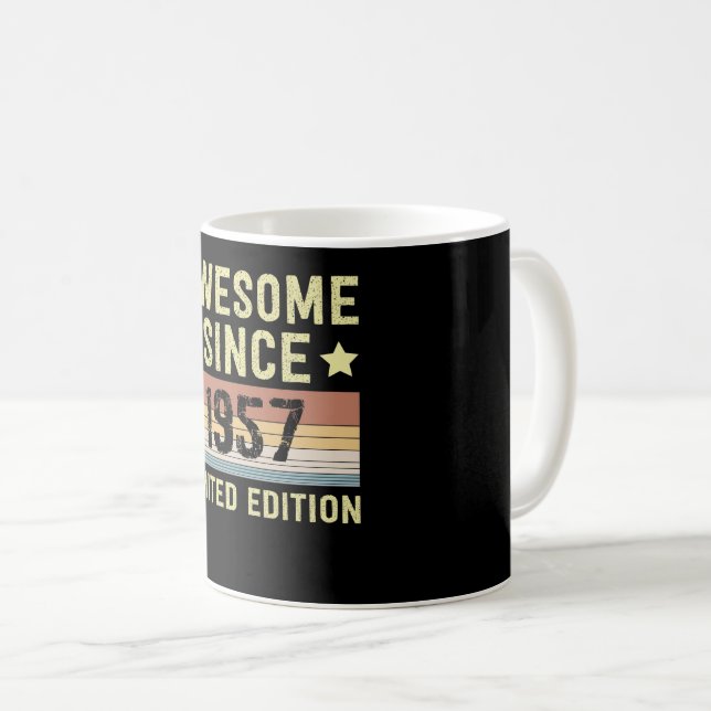 Mug Incroyable depuis 1957 Rétro 65 Ans Anniversaire (Devant droit)