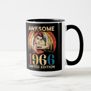 Mug Incroyable depuis 1966 Rétro 60 ans Anniversaire F
