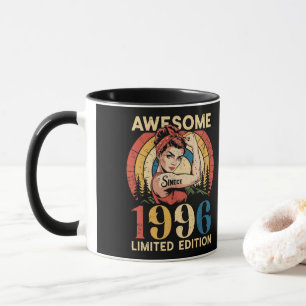 Mug Incroyable depuis 1996 Rétro 30e anniversaire femm