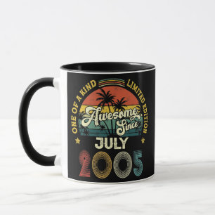 Mug Incroyable depuis juillet 2005 Vintage 17e anniver