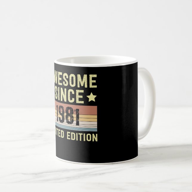 Mug Incroyable depuis l'anniversaire 1981 (Devant droit)