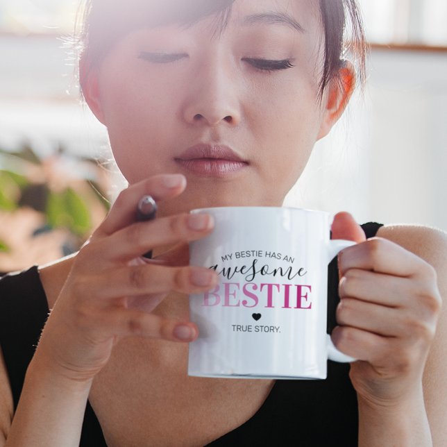 Mug Incroyable Meilleure Amie | Meilleures Amies Rose (Créateur téléchargé)