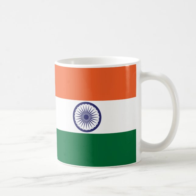 Mug Inde Drapeau en céramique Musique (Droite)