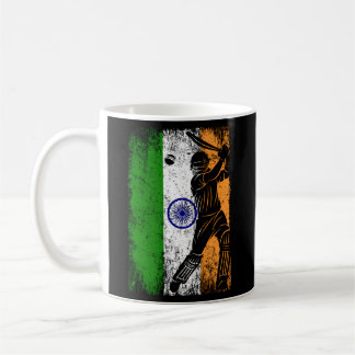 Mug Inde Drapeau Indien Cricket Jersey Joueur de drape