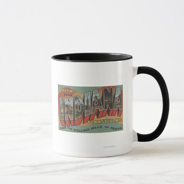 Mug Indiana, Pennsylvanie - Scènes de grandes lettres (Droite)