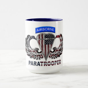 Mug Indicateur de parachutisme aéroporté américain sur