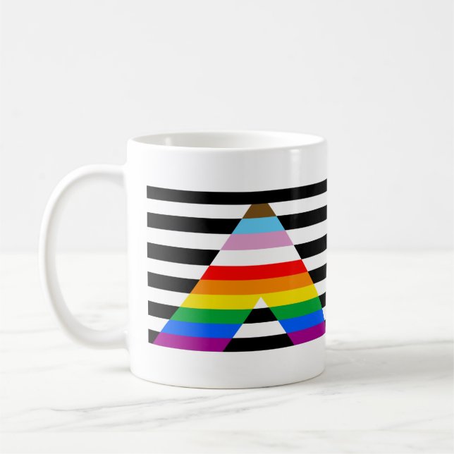 Mug Indicateur de progrès de l'ally Pride LGBTQ (Gauche)