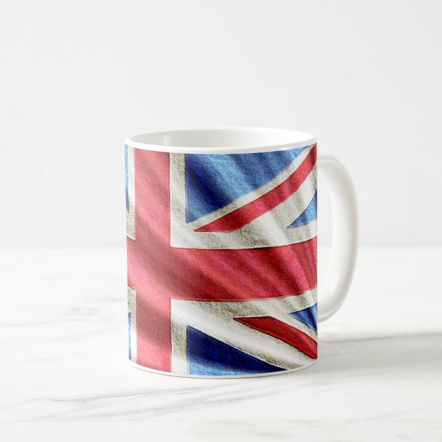 Mug Indicateur d'union 3D/conception Jack (Devant droit)