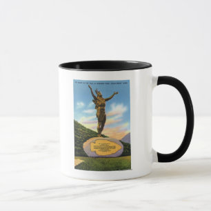 Mug Indien sur la statue de traînée à la vue de parc