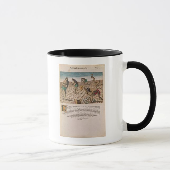 Mug Indiens de la Floride plantant le maïs (Droite)