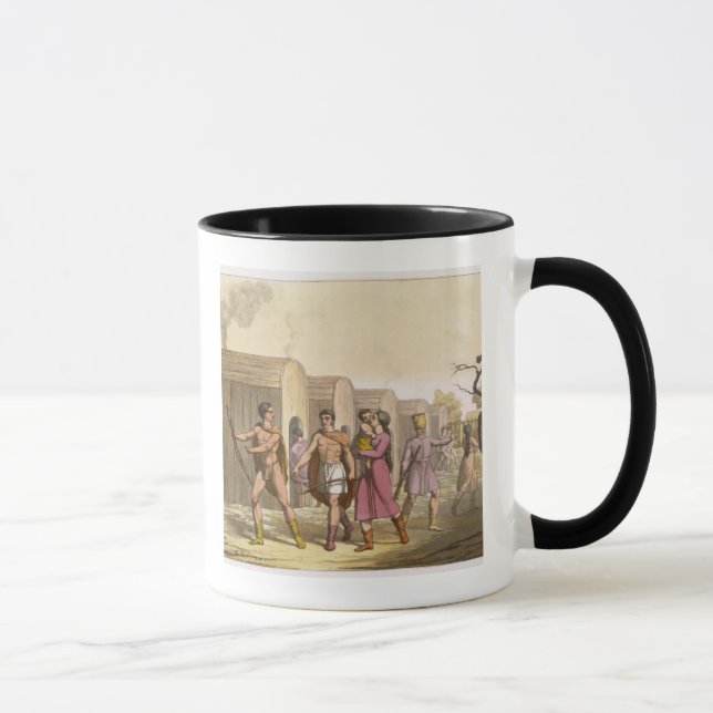Mug Indiens de Lahoutan, Canada (gravure de couleur) (Droite)