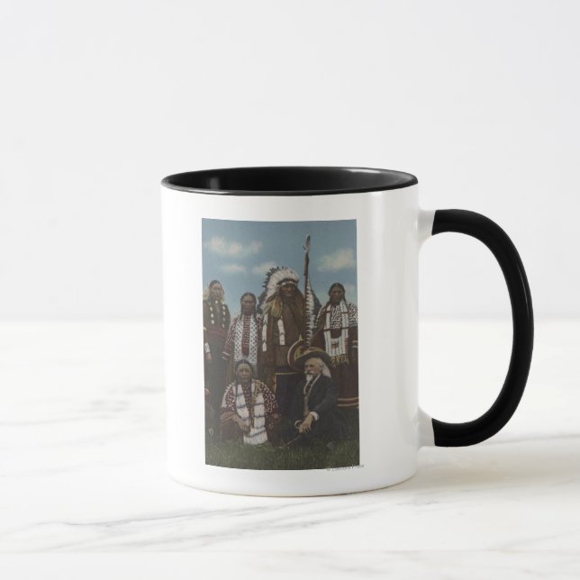 Mug Indiens du Nord-Ouest - Buffalo Bill, Sitting Bull (Droite)