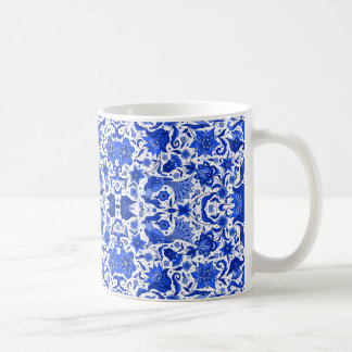 MUG INDIGO BLEU VINTAGE TROPICAL BLEU FOLK