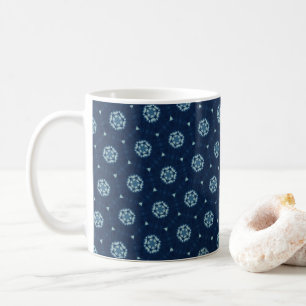 Mug Indigo Spirit : Boho Géométrie africaine