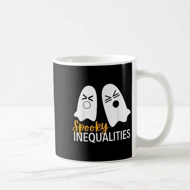 Mug Inégalités éffrayantes Fantôme Drôle Halloween Thé (Droite)