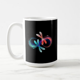 Mug Infini avec des libellules lumineuses
