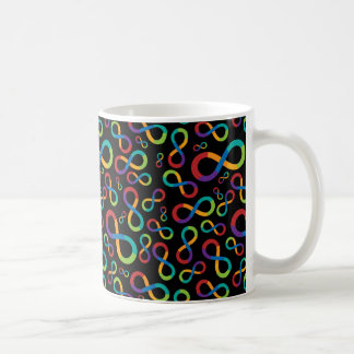 Mug Infini Neurodiversity d'arc-en-ciel d'autisme