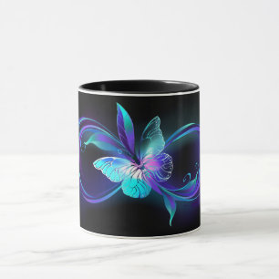 Mug Infinité brillante avec papillon magique