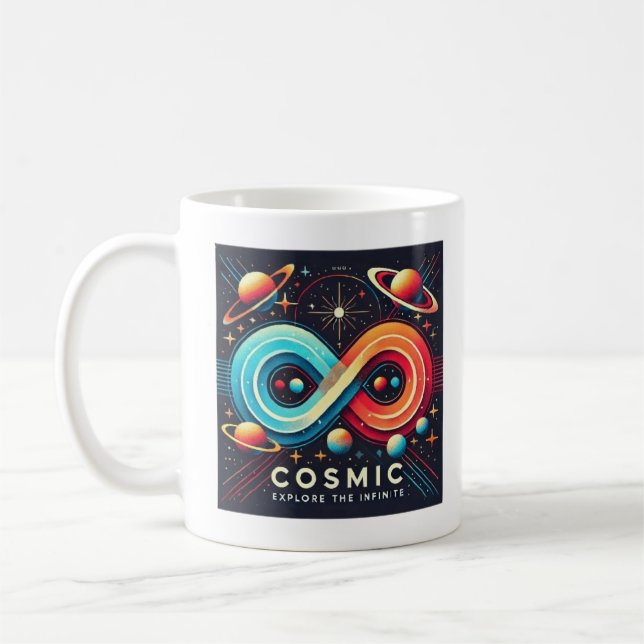 Mug Infinité cosmique : Explorez l'Infini (Gauche)