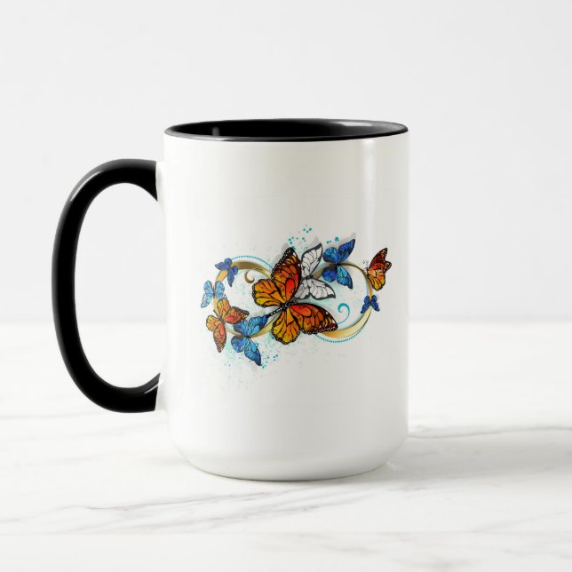 Mug Infinité de papillons monarques (Gauche)