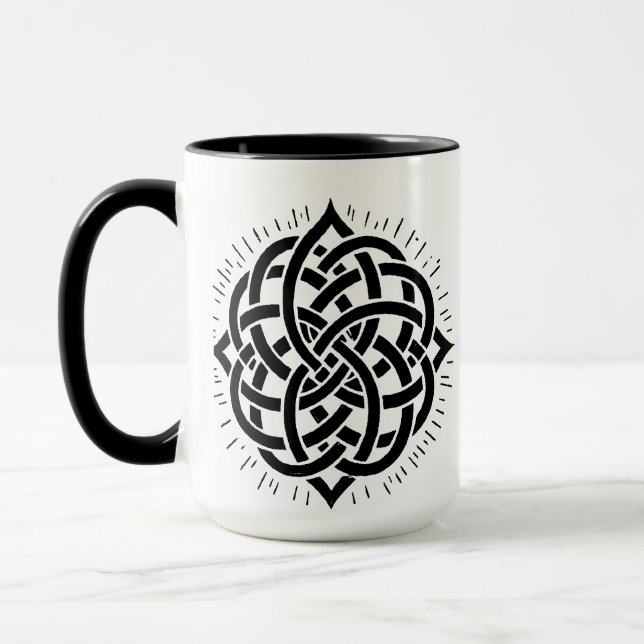 Mug Infinite Harmony: Sacred Mandala Celtic Symbol Art (Gauche)