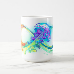 Mug Infinity avec Rainbow Jellyfish