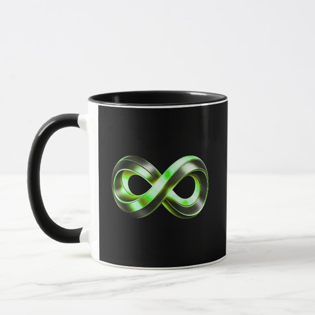 Mug Infinity Core Emblem| Luxury Abstract Design (Gauche)