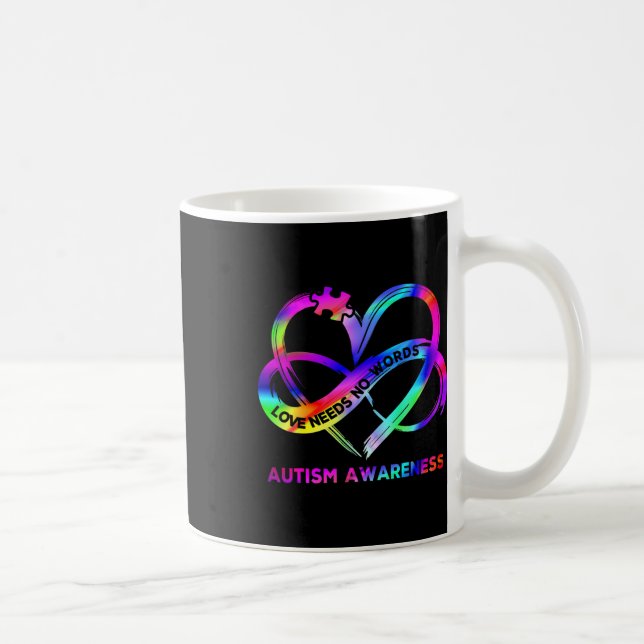 Mug Infinity Heart Love Sensibilisation sur l'autisme  (Droite)