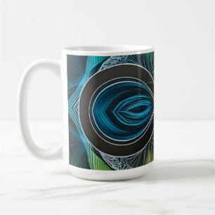 Mug Infinity Mandala African Tribal Mask Abstrait