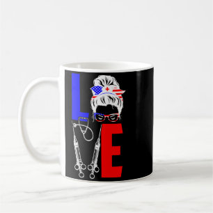 Mug Infirmier Homme Amour 4 Juillet Drapeau Américain