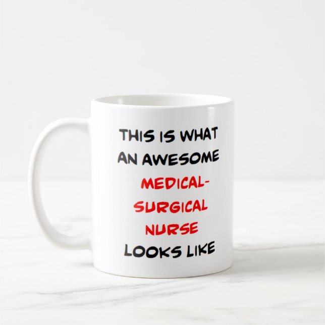 Mug infirmier médical-chirurgical, génial (Gauche)