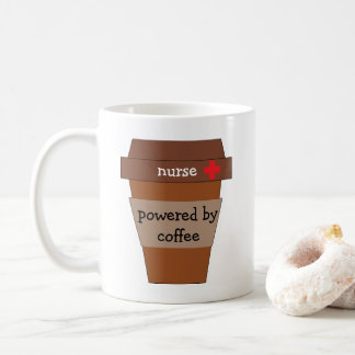 Mug Infirmière Alimentée Par Café