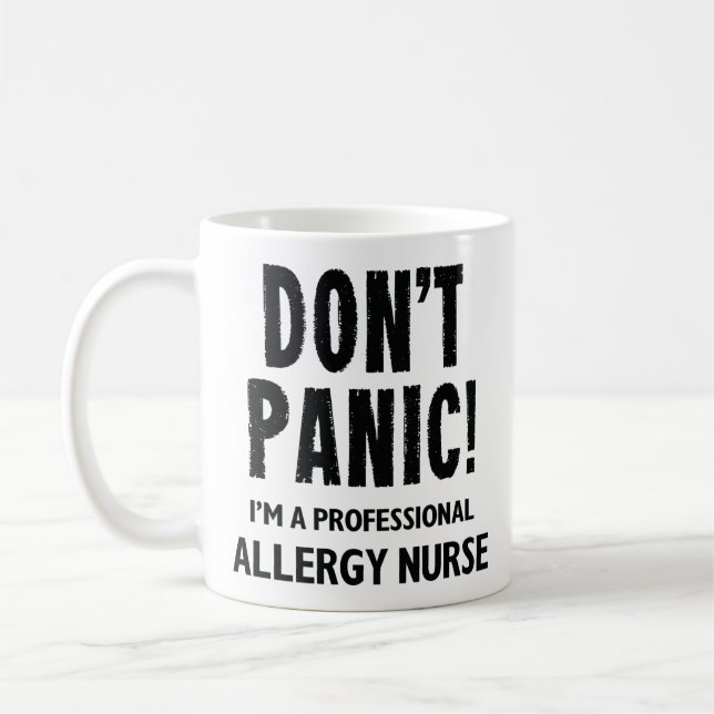 Mug Infirmière allergique (Gauche)