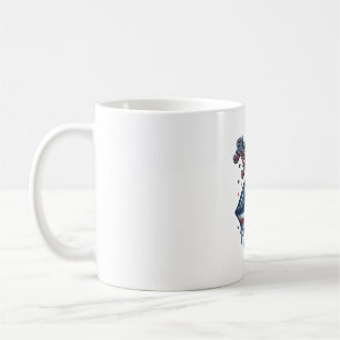 Mug Infirmière Américaine Lips Patriotic Vector Design