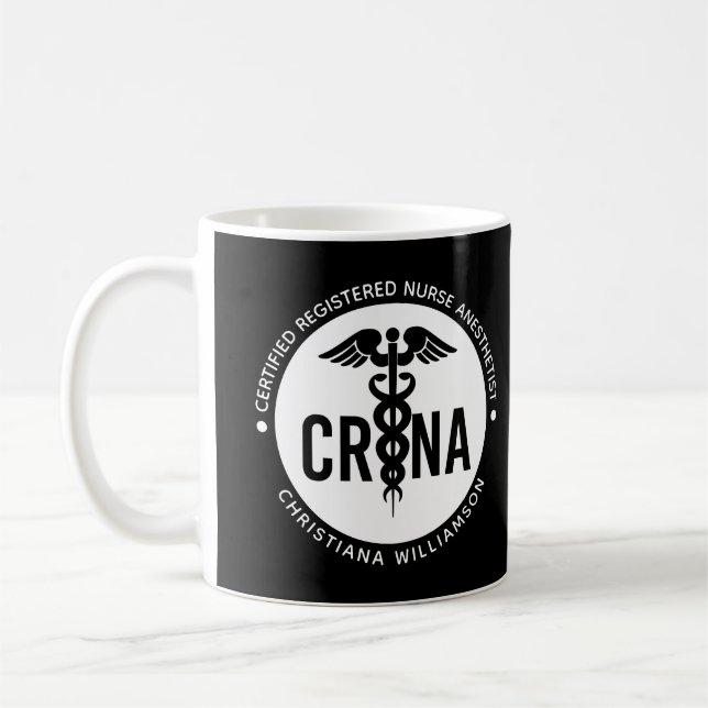 Mug Infirmière anesthésiste certifiée CRNA personnalis (Gauche)