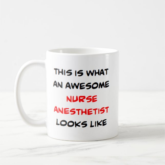 Mug infirmière anesthésiste, génial (Gauche)