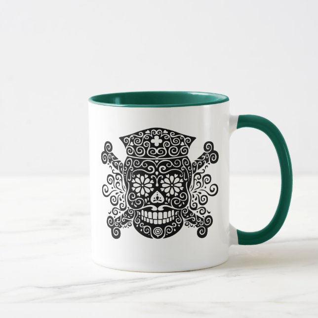 Mug Infirmière antique de pirate (Droite)