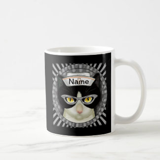 Mug Infirmière au chat smoking