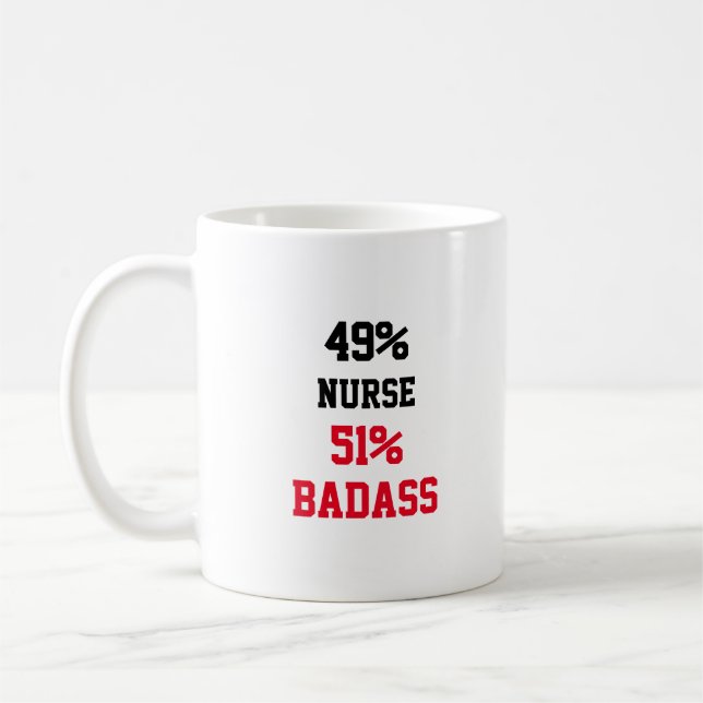 Mug Infirmière Badass (Gauche)