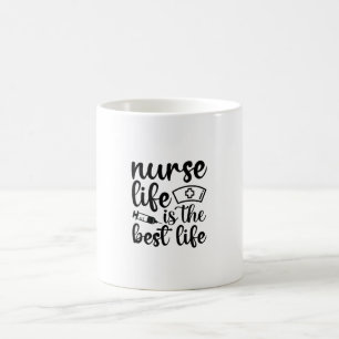 Mug Infirmière Cadeau Infirmière Vie Est La Meilleure 