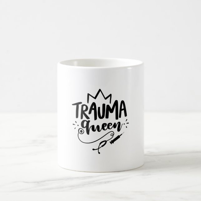 Mug Infirmière Cadeau Trauma Reine (Centre)