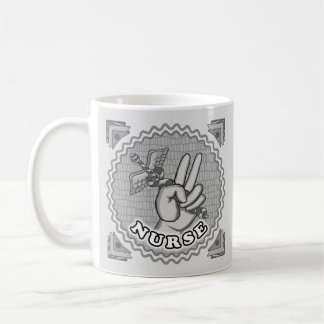 Mug Infirmière caducée de la paix