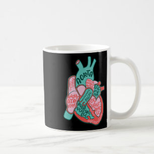 Mug Infirmière cardiaque Cvicu Anatomie du coeur humai